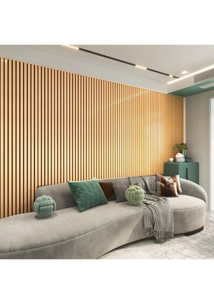 Mdf Ahşap Akustik Duvar Paneli 100 x 275 cm (Kayın) indirimleri