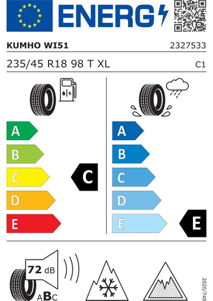 235/45R18 98T Xl Wıntercraft WI51 Üretim 2024 Oto Kış Lastiği modelleri