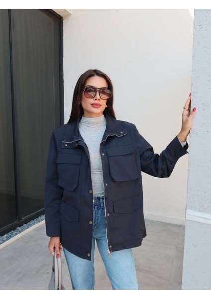 Dik Yaka Vatkalı Ceket modelleri