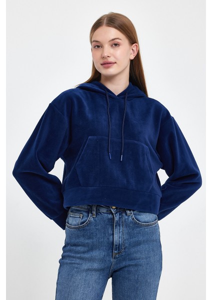 Kadın Rahat Kalıp Softech Polar Kapşonlu Kanguru Cepli Sweatshırt SPR24PWK98 fiyatları