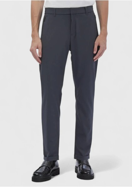 Koyu Gri Düz Örme Jogging Fit Casual Pantolon fiyatları