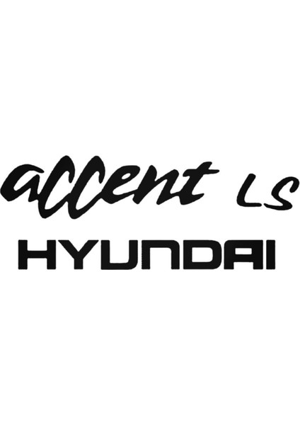Hyundai Accent Için Özel Yeni Uyumlu Aksesuar Oto Özel Yeni Sticker 20 cm