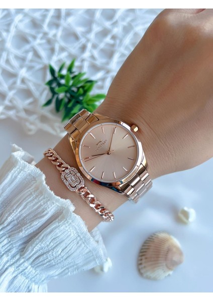 Yeni Sezon Elite Model 50 mt Suya Dayanıklı Bileklik Hediyeli Kadın Kol Saati VS.BLKT.0596 fiyatları