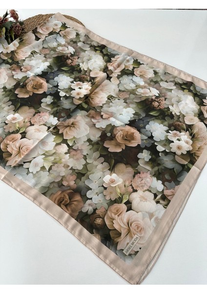 Soft Pamuklu Şal Çiçek Desen LBD2215
