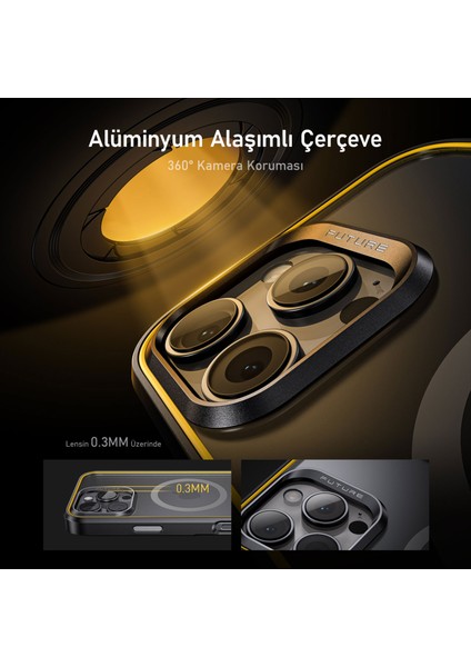 The Future Iphone 16 Pro Kılıfı Natural Titanium, Tam Kaplayan Kırılmaz Temperli Camlı Koruma modelleri