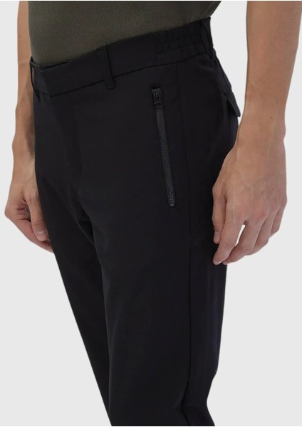 Siyah Düz Örme Jogging Fit Casual Pantolon fırsatları