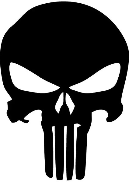 Punisher Kafa Sticker 20 x 28 cm