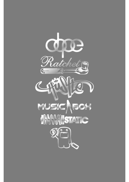 Oto Arka Cam Özel Yeni Sticker Ingilizce Model 71 40*20 cm