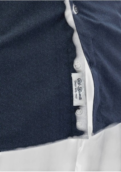 Lacivert Baskılı Casual Fit Casual Gömlek indirimleri