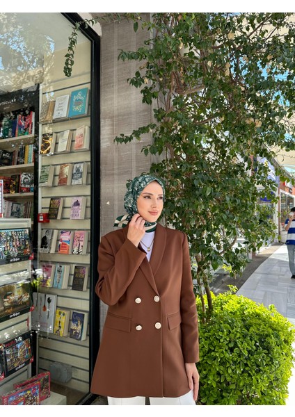 Paris Desenli Eşarp Zümrüt