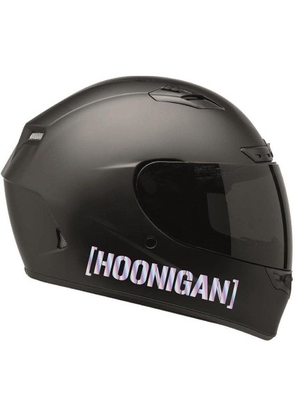 Hoonıgan Yazılı Hologram Motosiklet Kask Sticker Etiket Modeli
