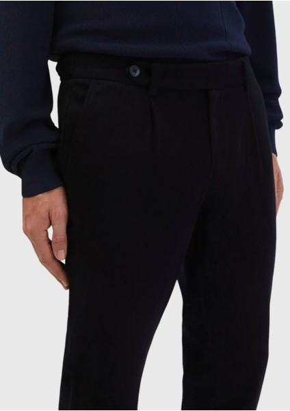 Lacivert Düz Dokuma Regular Fit Casual %100 Pamuk Pantolon fırsatları