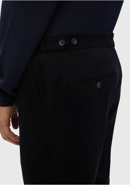 Lacivert Düz Dokuma Regular Fit Casual %100 Pamuk Pantolon indirimleri