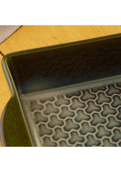 Culina Reaktif Fırın Kabı Yeşil 38 cm fiyatları