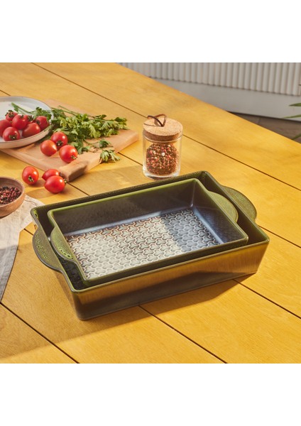 Culina Reaktif Fırın Kabı Yeşil 38 cm fırsatları