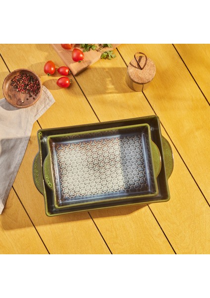 Culina Reaktif Fırın Kabı Yeşil 38 cm indirimleri