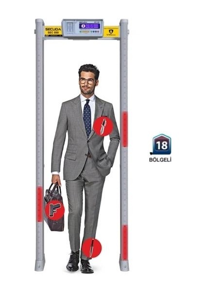 Secuda Sec 850 Metal Kapı Üst Arama Dedektörü fiyatları