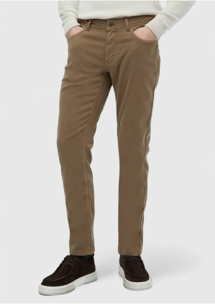 Deve Tüyü Düz Dokuma Slim Fit Casual Pamuk Karışımlı Pantolon fiyatları