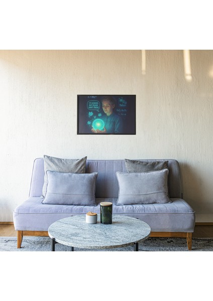 Marie Curie Radium Çerçeveli Tablo – Bilim Tarihi ve Fizik Temalı Sanat – 30X42 cm fiyatları