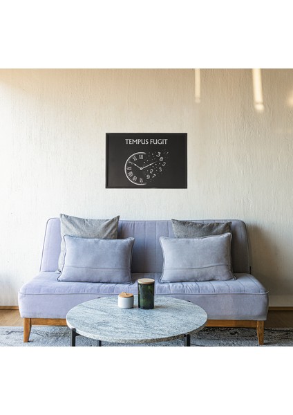 Zaman Uçar Çerçeveli Tablo – Tempus Fugit Latin Alıntılı – Felsefi ve Sanatsal Duvar Dekoru 30X42 cm fiyatları