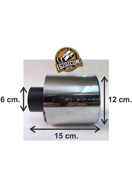 120 Mm. Tekli Krom Egzoz Çıkışı Paslanmaz Krom Sessiz Eksoz Ucu 1 Adet modelleri