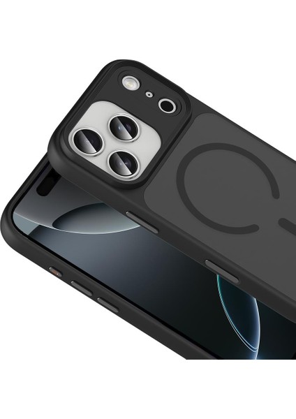 iPhone 17 Pro Uyumlu Magsafe Kılıf Mat Arka Yüzey Kamera Çıkıntılı Darbe Emici Kapak fiyatları