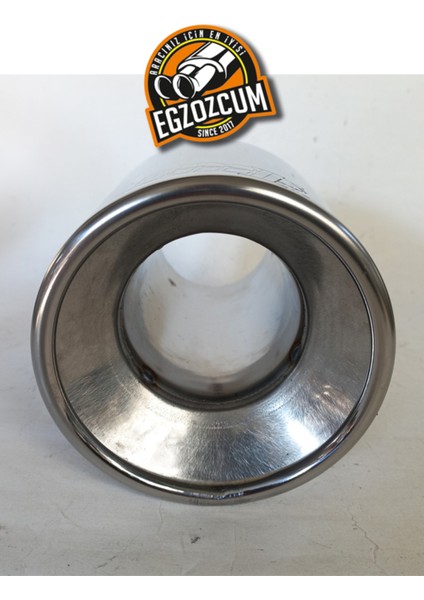 100 Mm. Paslanmaz Krom Sessiz Düz Kesim Tek Çıkış Egzoz Ucu Eksoz -Egzozcum- fırsatları