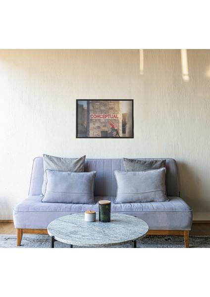 Conceptual Art Çerçeveli Tablo – Modern Mimari Mizah – Ofis Dekoru – Duvar Dekoru – 30X42 cm fiyatları