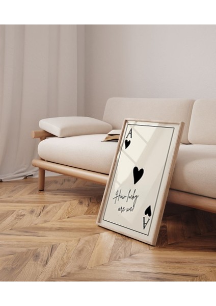 Çerçevesiz How Lucky Are We Modern Poster