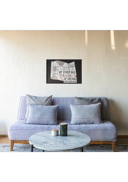 Mimarlara Özel Sanatsal Çerçeveli Tablo – Tasarım Tutkunları Için Modern Dekor – 30X42 cm fiyatları