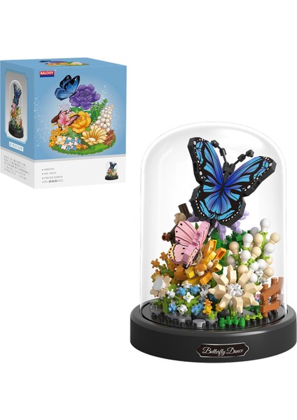 Mini Bahçe Serisi Kelebeklerin Dansı Yapı Bloğu Seti (530 Parça)