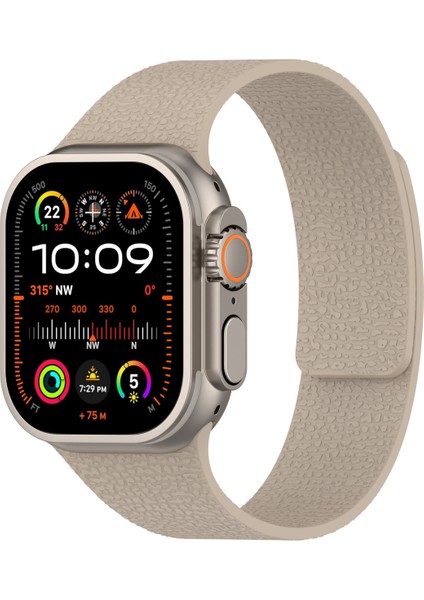 Apple Watch Seri 2 3 4 5 6 7 8 10 Se Ultra Uyumlu 42 44 45 49MM Manyetik Esnek Silikon Kordon