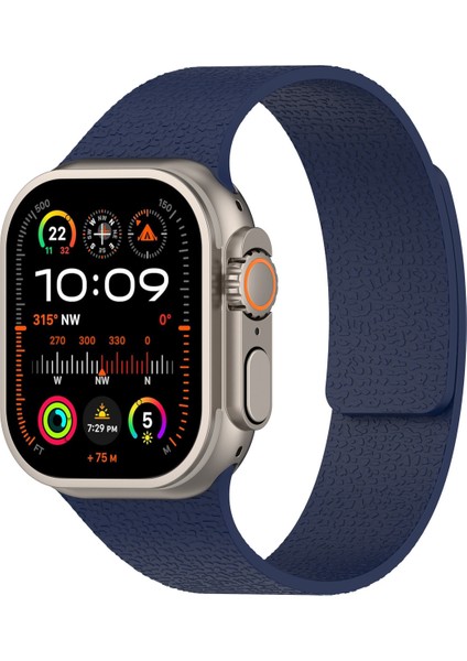 Apple Watch Seri 2 3 4 5 6 7 8 Se Ultra Uyumlu 38 40 41 mm Uyumlu Manyetik Esnek Silikon Kordon