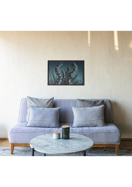 Surreal City Çerçeveli Tablo – Bükülmüş Binalar – Distopik Şehir – Modern ve Gotik Mimari 30X42 cm fiyatları