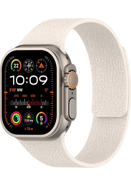 Apple Watch Seri 2 3 4 5 6 7 8 Se Ultra Uyumlu 38 40 41 mm Uyumlu Manyetik Esnek Silikon Kordon