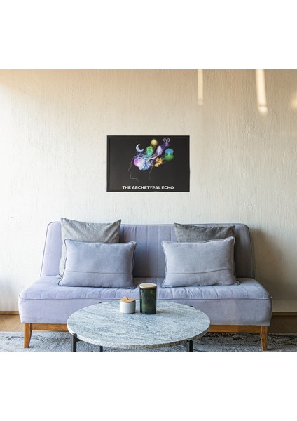 Arketipsel Yankı Çerçeveli Tablo – Psikoloji Sanatı–bilinç ve Kolektif Bilinçdışı Dekoru – 30X42 cm fiyatları