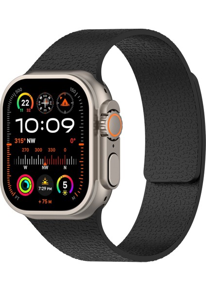 Apple Watch Seri 2 3 4 5 6 7 8 Se Ultra Uyumlu 38 40 41 mm Uyumlu Manyetik Esnek Silikon Kordon