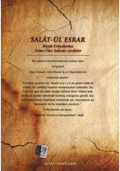 Salatül Esrar Salavatı Şerifeler, Cevheretil Kemal, Yakutiyye, Kadiriyye, Mecule, Malevan 168 Sayfa modelleri