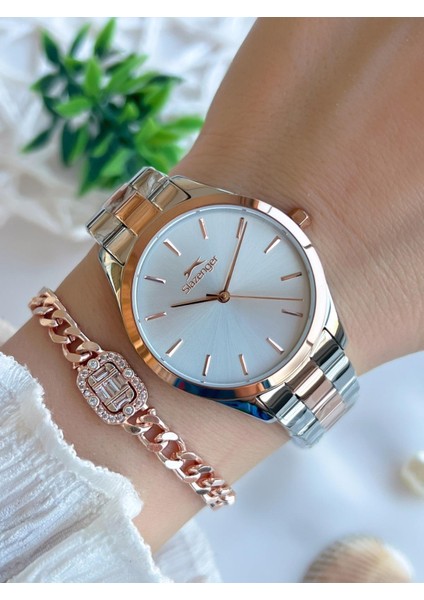 Yeni Sezon Elite Model 50 mt Suya Dayanıklı Bileklik Hediyeli Kadın Kol Saati VS.BLKT.0597