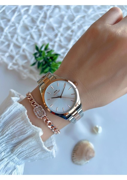 Yeni Sezon Elite Model 50 mt Suya Dayanıklı Bileklik Hediyeli Kadın Kol Saati VS.BLKT.0597 fiyatları