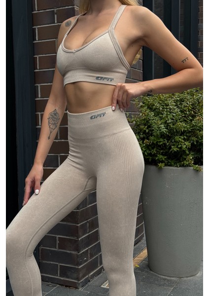 Prime FIT - Bej Yüksek Bel Seamless Push-Up Toparlayıcı Tayt fiyatları