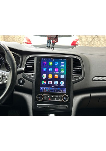 Renault Megane 4 Dijital Klima Tesla 2016/2024 4gb Ram 64GB Hafıza QLED Carplay Kamera Android Multimedya