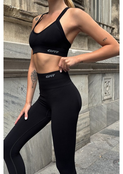 Prime FIT - Siyah Yüksek Bel Seamless Push-Up Toparlayıcı Tayt fiyatları