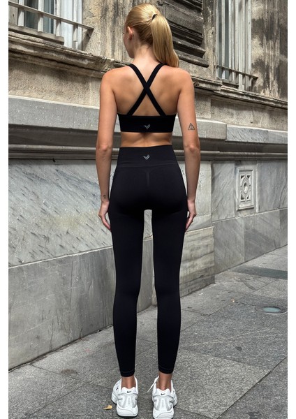 Prime FIT - Siyah Yüksek Bel Seamless Push-Up Toparlayıcı Tayt fırsatları