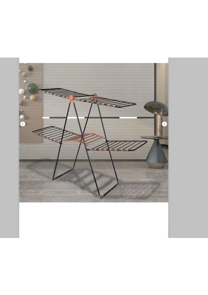 302 Çift Katlı Kalın Borulu Çamaşır Kurutmalık