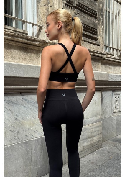 Prime FIT - Siyah Yüksek Bel Seamless Push-Up Toparlayıcı Tayt indirimleri