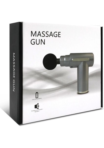 Massage Gun Kablosuz Sporcu Masaj Tabancası 6 Kademeli 4 Başlıklı Profesyonel Masaj Aleti Siyah fiyatları