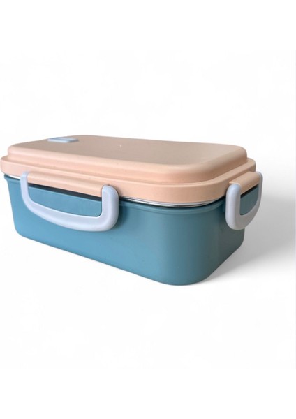 Paslanmaz Çelik Yemek Saklama ve Taşıma Kabı Mavi 450 ml P4865