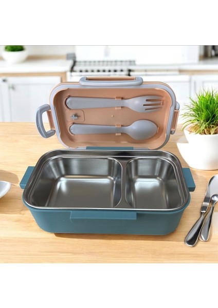 Paslanmaz Çelik Yemek Saklama ve Taşıma Kabı Mavi 450 ml P4865 fiyatları