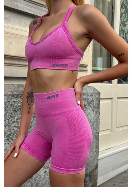 Prime Fıt - Pudra Çapraz Askılı Destekli Seamless Bra sporcu sütyeni fırsatları